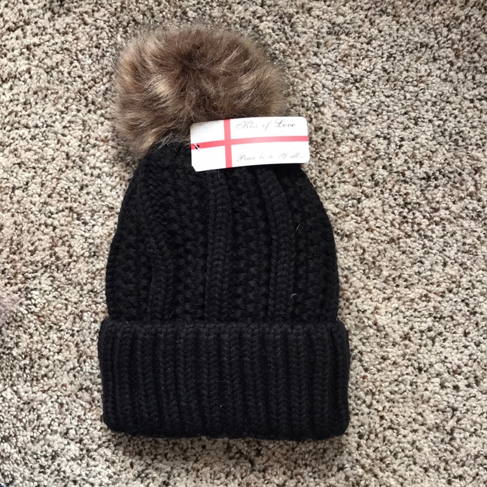 Lined thick women’s beanie, pom pom beanie